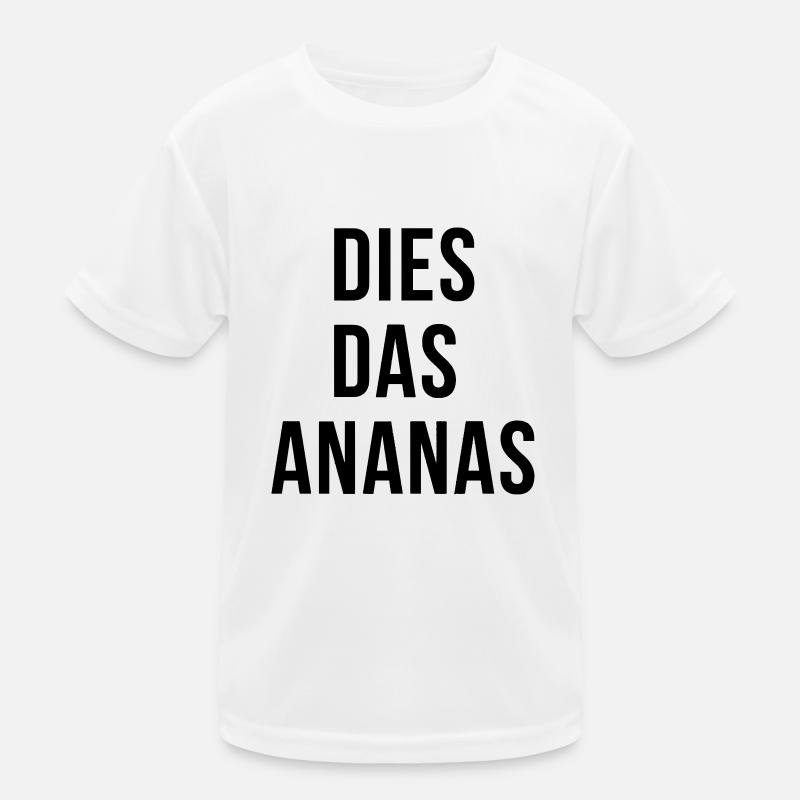 DIES DAS ANANAS Kinder Funktions-T-Shirt