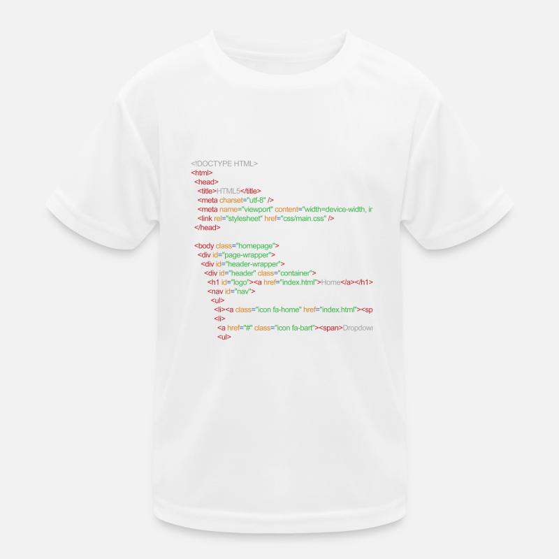 HTML5 Kinder Funktions-T-Shirt