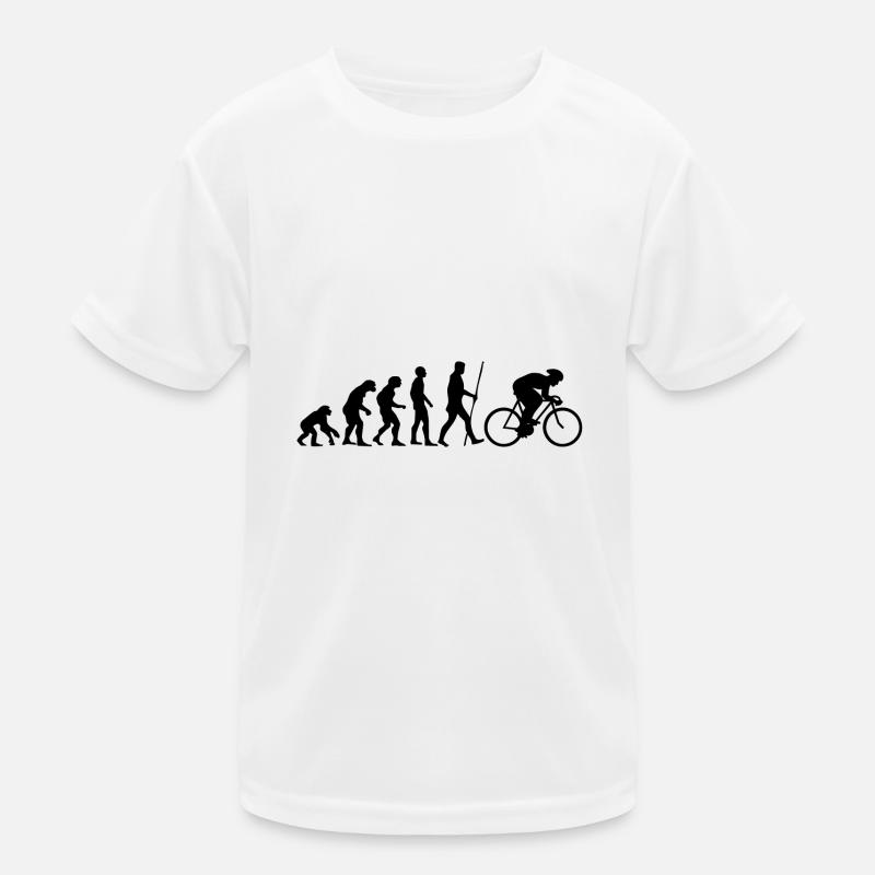 Evolution Rennrad als Geschenk Kinder Funktions-T-Shirt