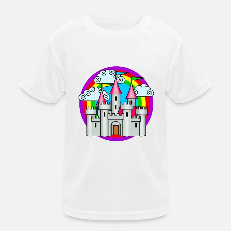 Enchanted castle - Kids Functional T-Shirt - white