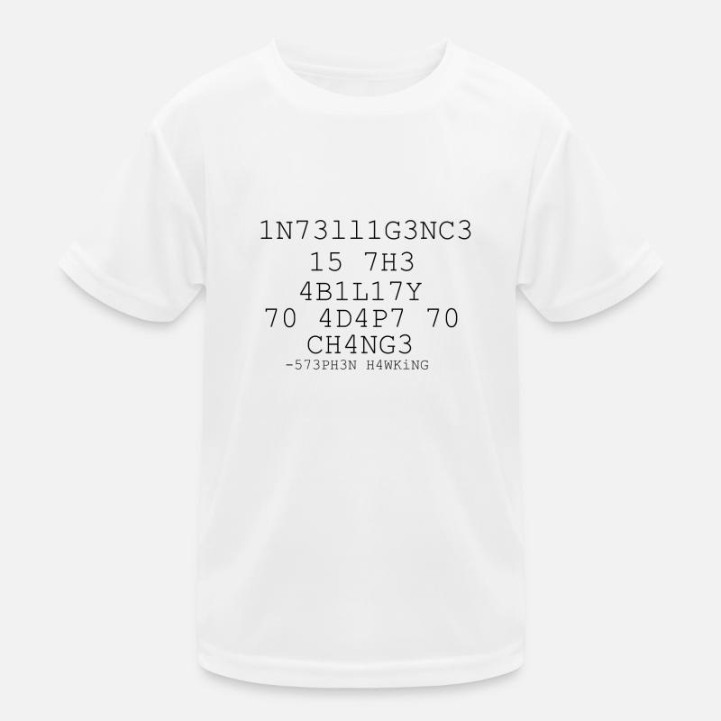 Intelligenz 573PH3N H4WKiNG Stephen Hawking Kinder Funktions-T-Shirt