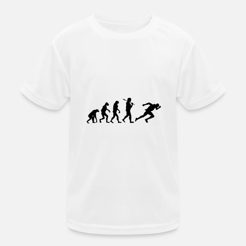 Evolution running rennen Geschenk Sprint Sport Kinder Funktions-T-Shirt