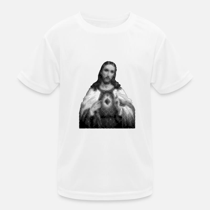 Celebrities Pixelated Jésus-Christ Saint T-shirt sport Enfant