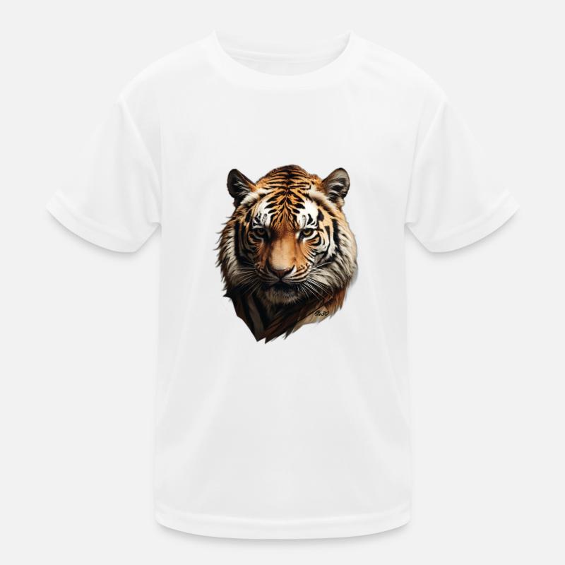 Tiger AI generated by e30 Kids Functional T-Shirt