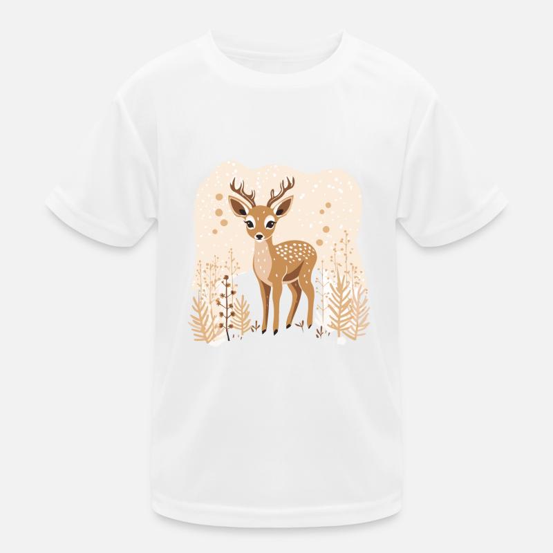 Rehkitz Kinder Funktions-T-Shirt