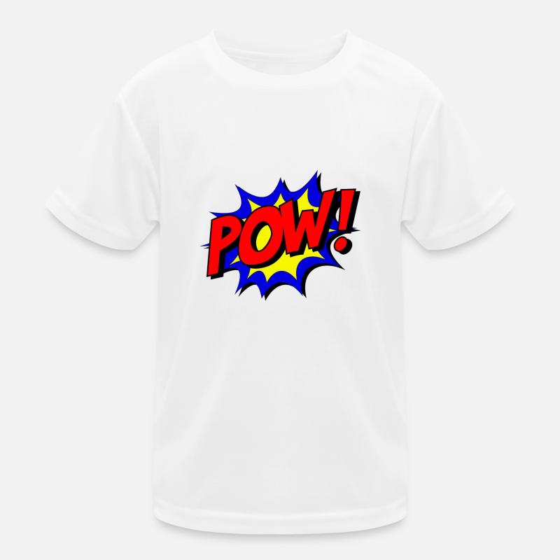 POW! - Kids Functional T-Shirt - white