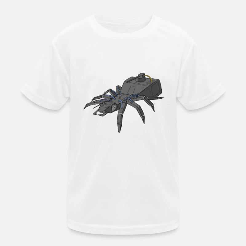 Robotics Spider - Kids Functional T-Shirt - white
