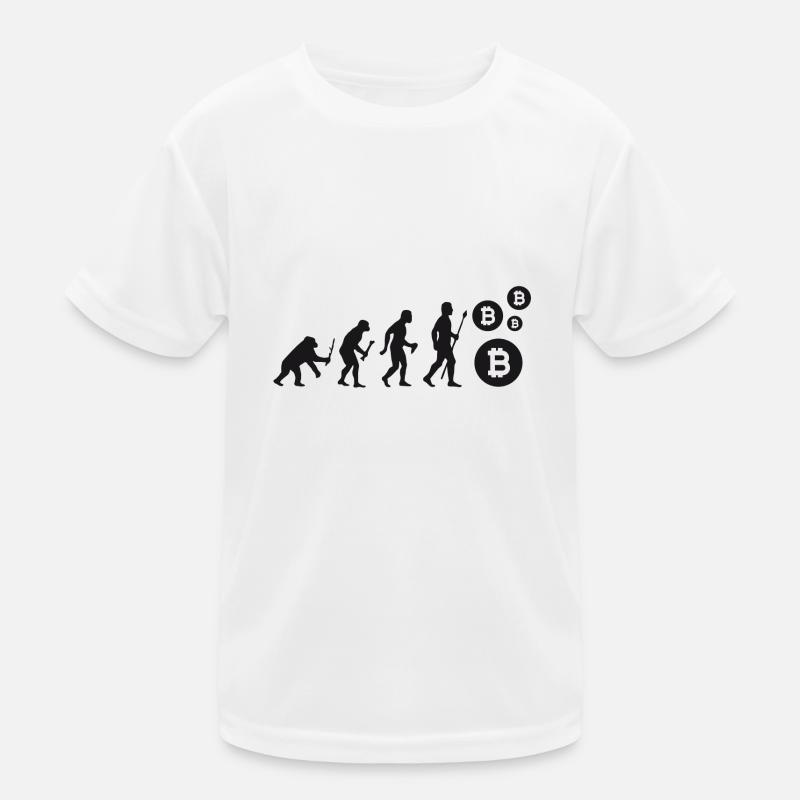 Evolution Bitcoin Bit Coin Shirt Kinder Funktions-T-Shirt