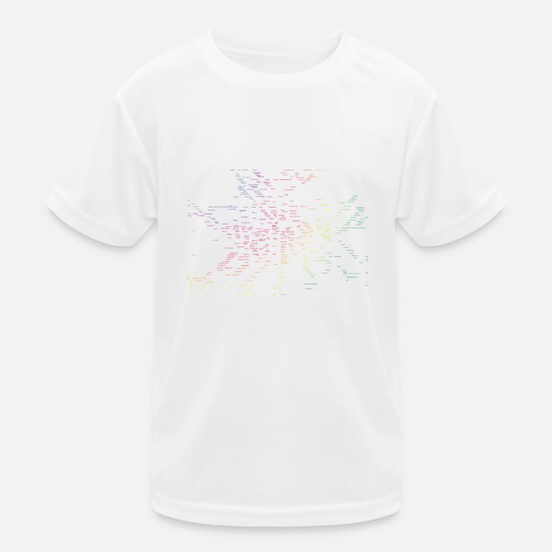 Berlin map subway stations Kids Functional T-Shirt