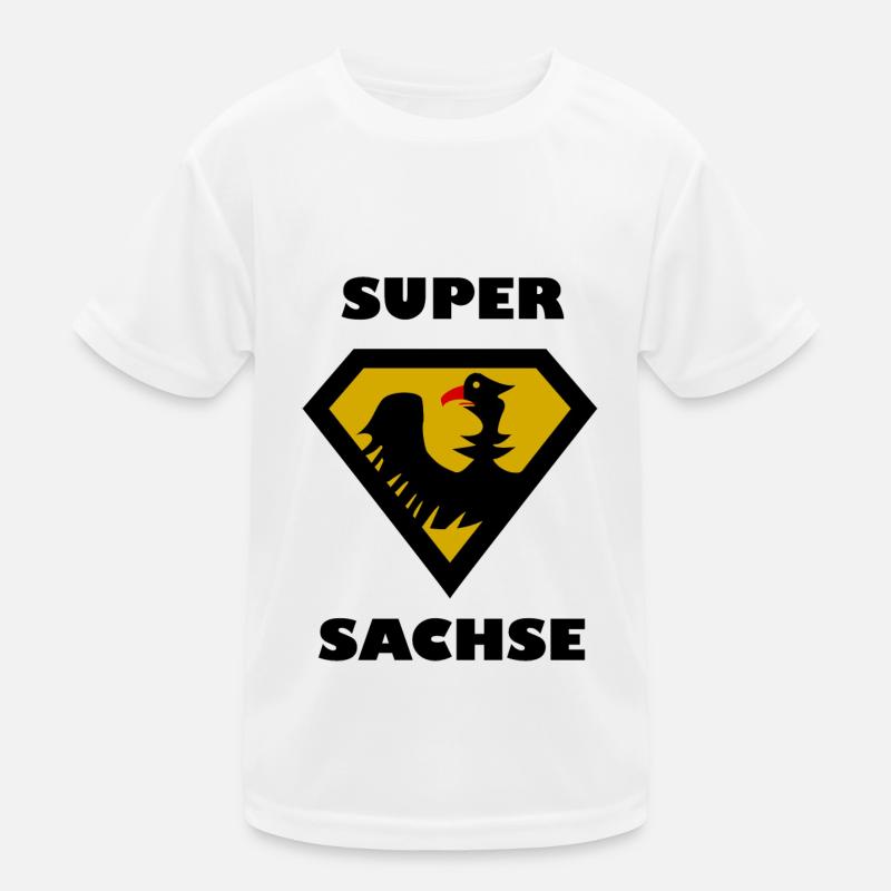 Der Super Sachse Kinder Funktions-T-Shirt