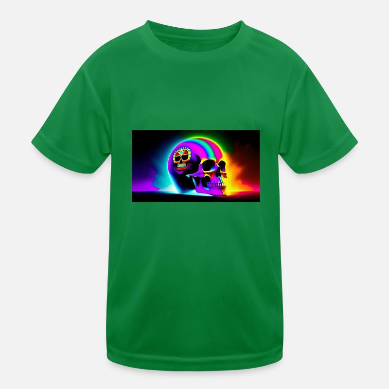 Psy Skull Kids Functional T-Shirt