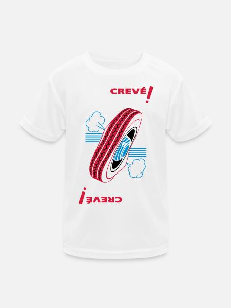 Crevé ! - T-shirt sport Enfant - blanc