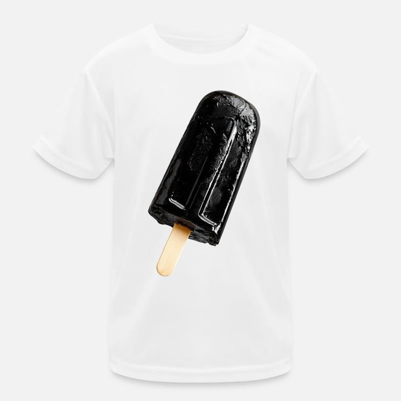 Glace sur bâtonnet noir T-shirt sport Enfant