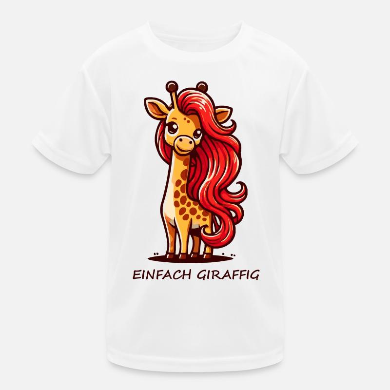 Einfach Giraffig Kinder Funktions-T-Shirt