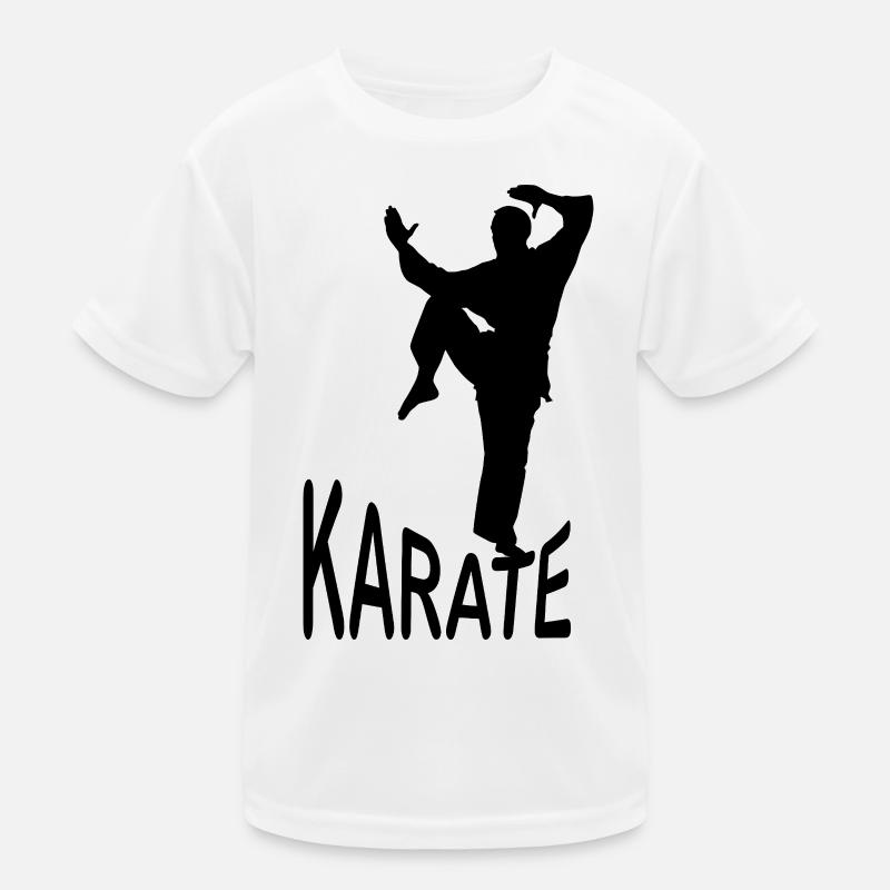 Silhouette de karaté – Kiai Pose | Conception minimale du Dojo T-shirt sport Enfant