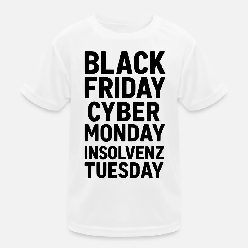 Black Friday Drôle de dicton Faillite T-shirt sport Enfant