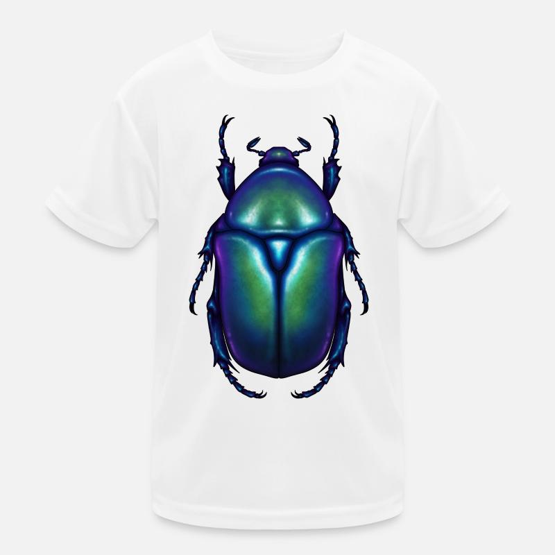 Scarabée fleur bleue T-shirt sport Enfant
