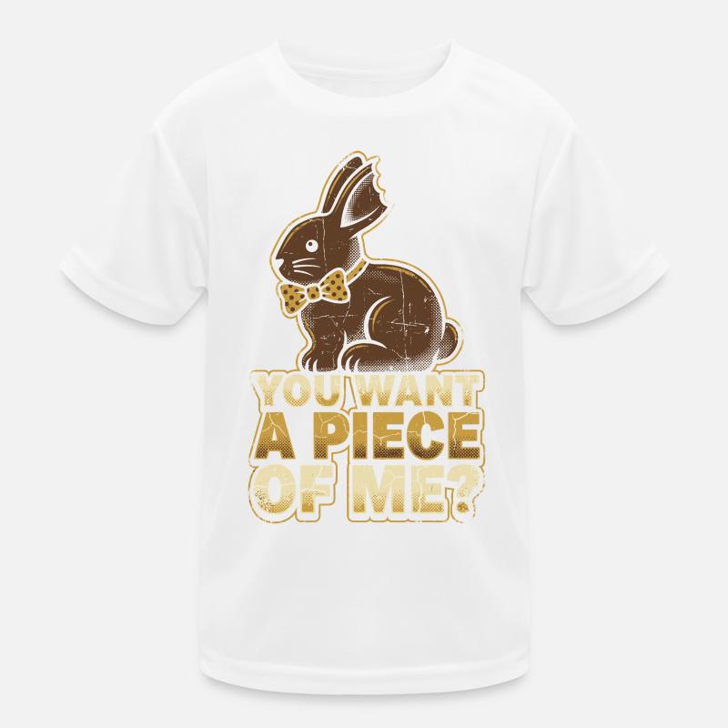 Lapin avec nœud papillon – Tu veux un morceau de moi T-shirt sport Enfant