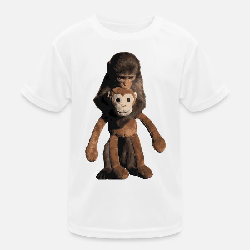 Punch the Monkey Baby Monkey Shirt Sticker Pullover Hoodie Kids Functional T-Shirt