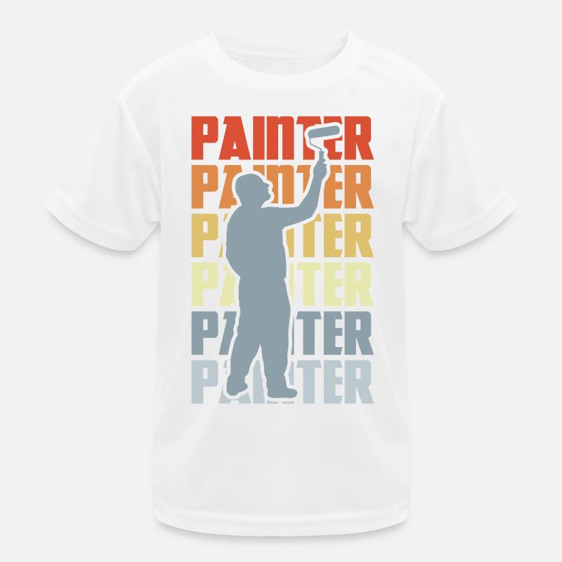 Maler Lackierer Retro Kinder Funktions-T-Shirt