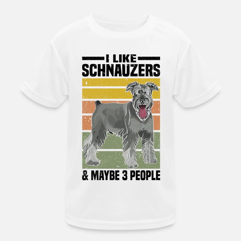 Schnauzer Hunderasse Kinder Funktions-T-Shirt