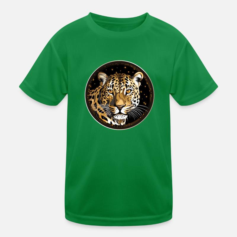 Leopardo Camiseta funcional para niños