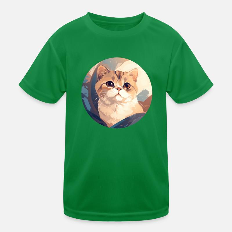 Chat écossais à oreilles pliantes T-shirt sport Enfant