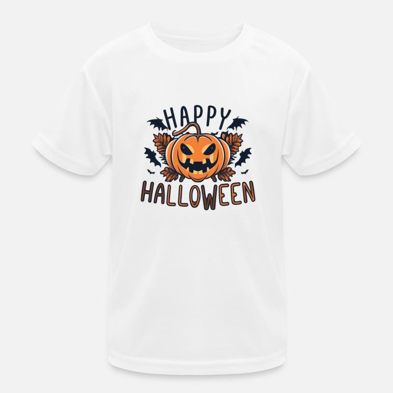 Glædelig Halloween græskar Funktionsshirt til børn