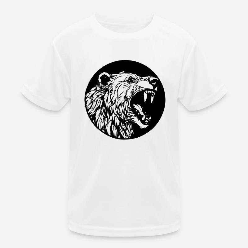 Grizzly Bear Kids Functional T-Shirt