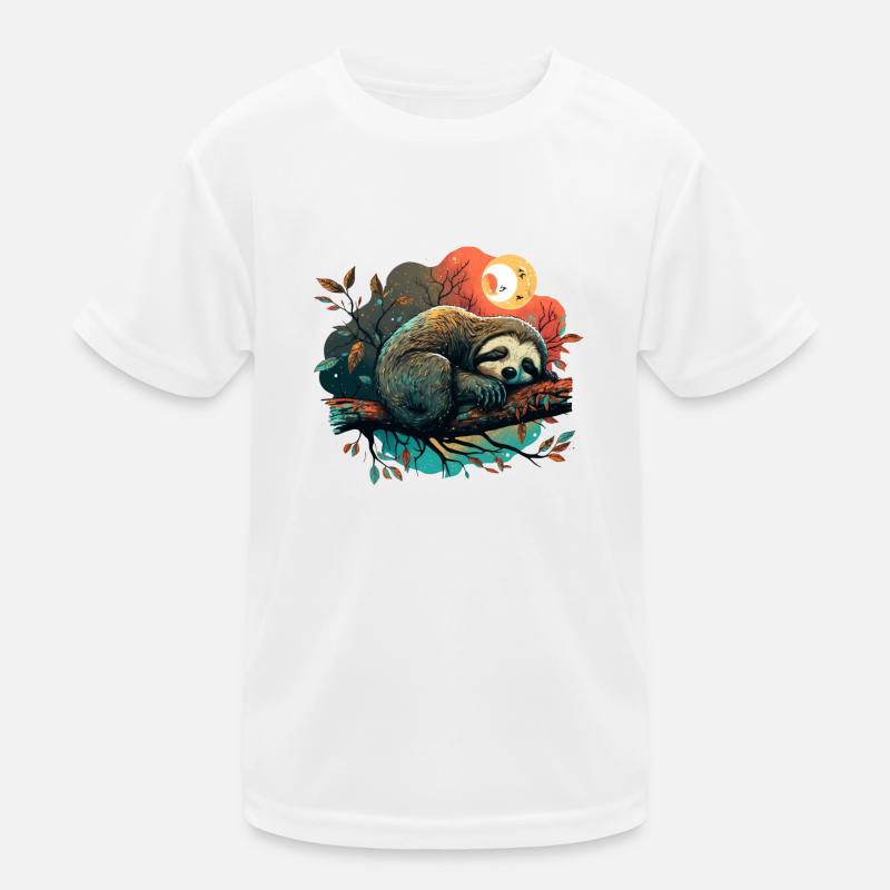 mignon, paresseux endormi, mode du sommeil T-shirt sport Enfant