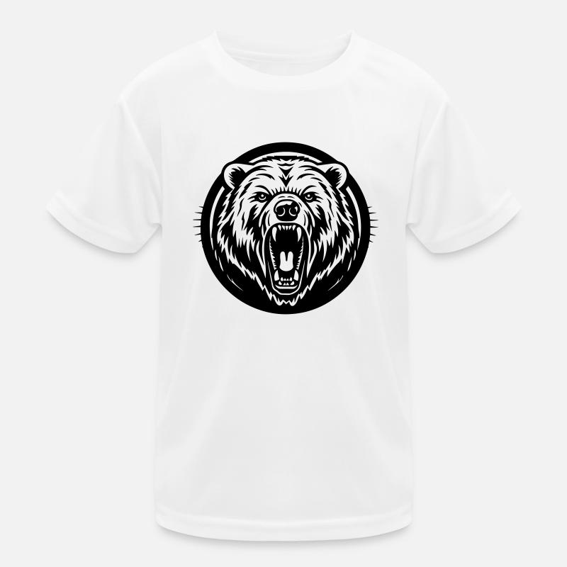 Grizzly Bear Kids Functional T-Shirt