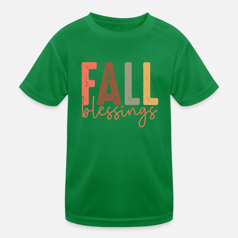Fall Blessings Kids Functional T-Shirt