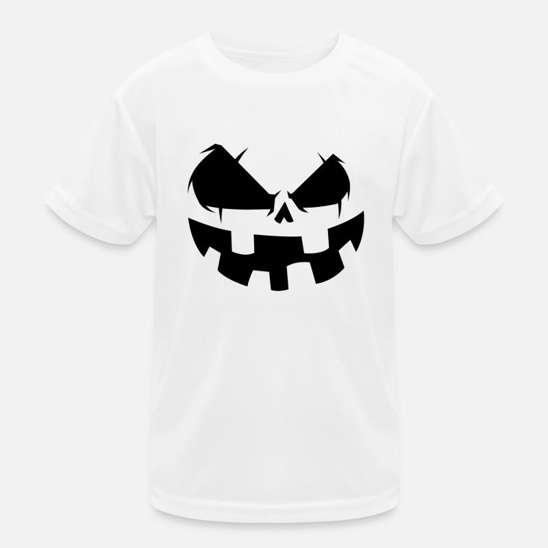 Pumpkin Face Kids Functional T-Shirt
