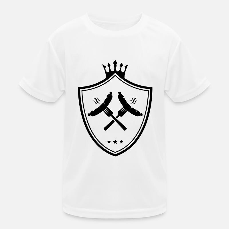 bratwurst symbol wappen wurst currywurst Kinder Funktions-T-Shirt
