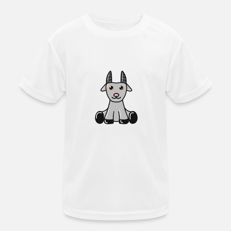 Ziege Kinder Funktions-T-Shirt