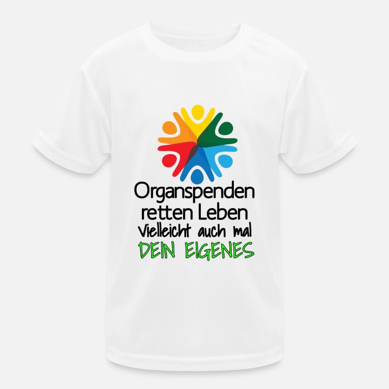 Organspenden retten Leben 22 Kinder Funktions-T-Shirt