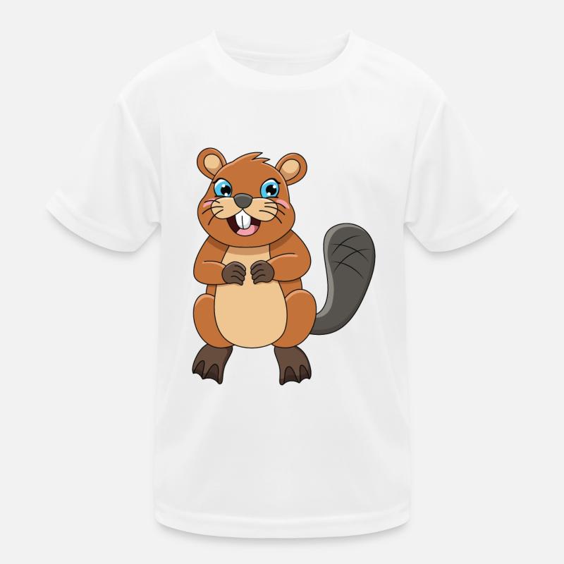 Biber Kinder Funktions-T-Shirt