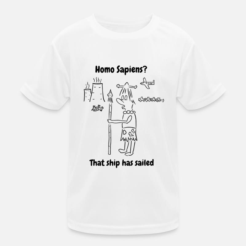 Homo Sapiens That ship has sailed Kids Functional T-Shirt