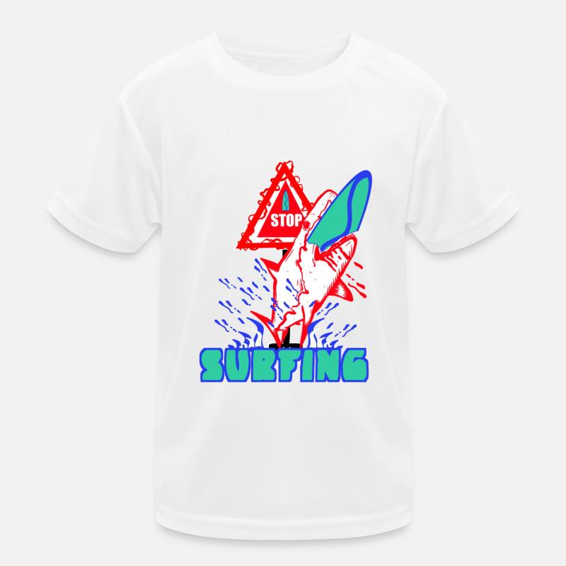 Stop - Surfing Kinder Funktions-T-Shirt