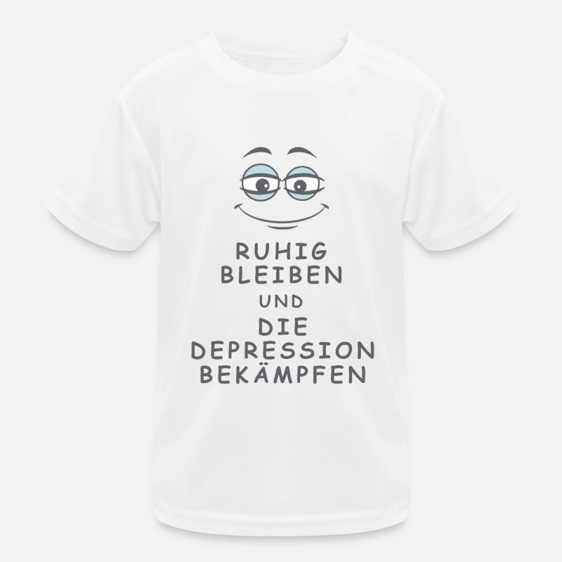 Depression bekämpfen Kinder Funktions-T-Shirt