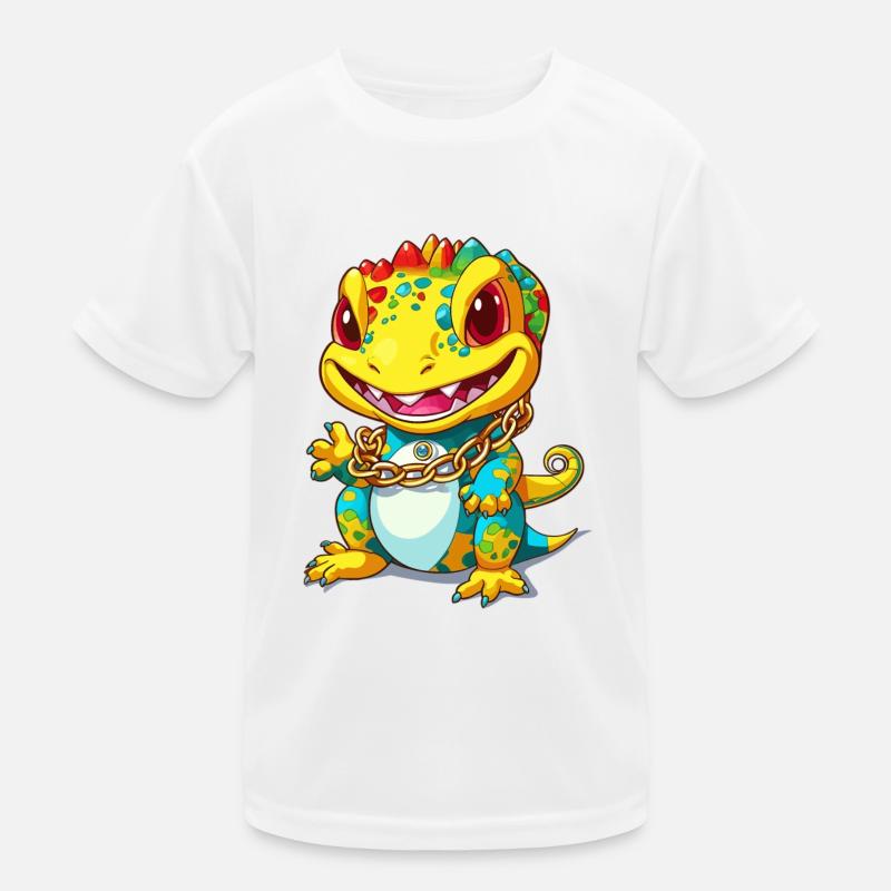 Gold Echse Kinder Funktions-T-Shirt