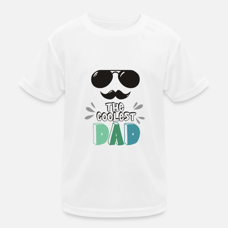 Der coolste Papa Kinder Funktions-T-Shirt