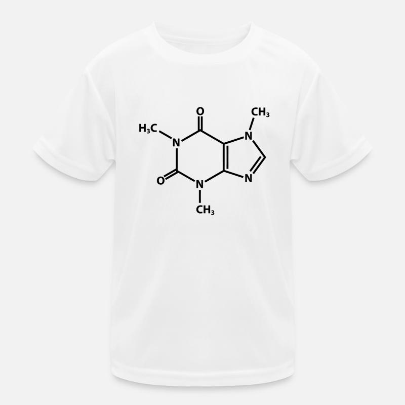 Caffeine Molecule Kids Functional T-Shirt