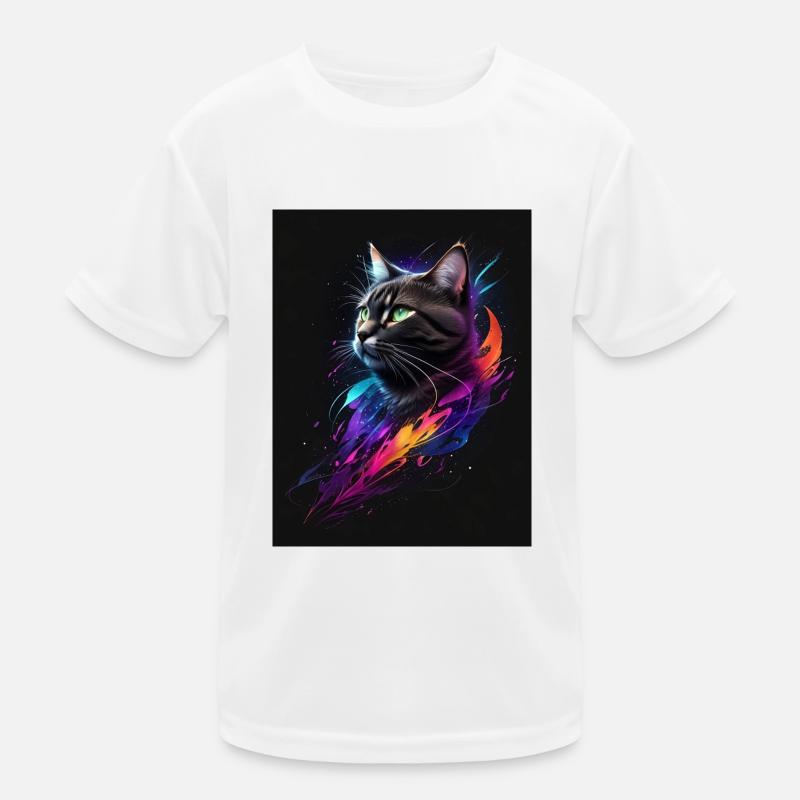 Cat Galaxy Kinder Funktions-T-Shirt
