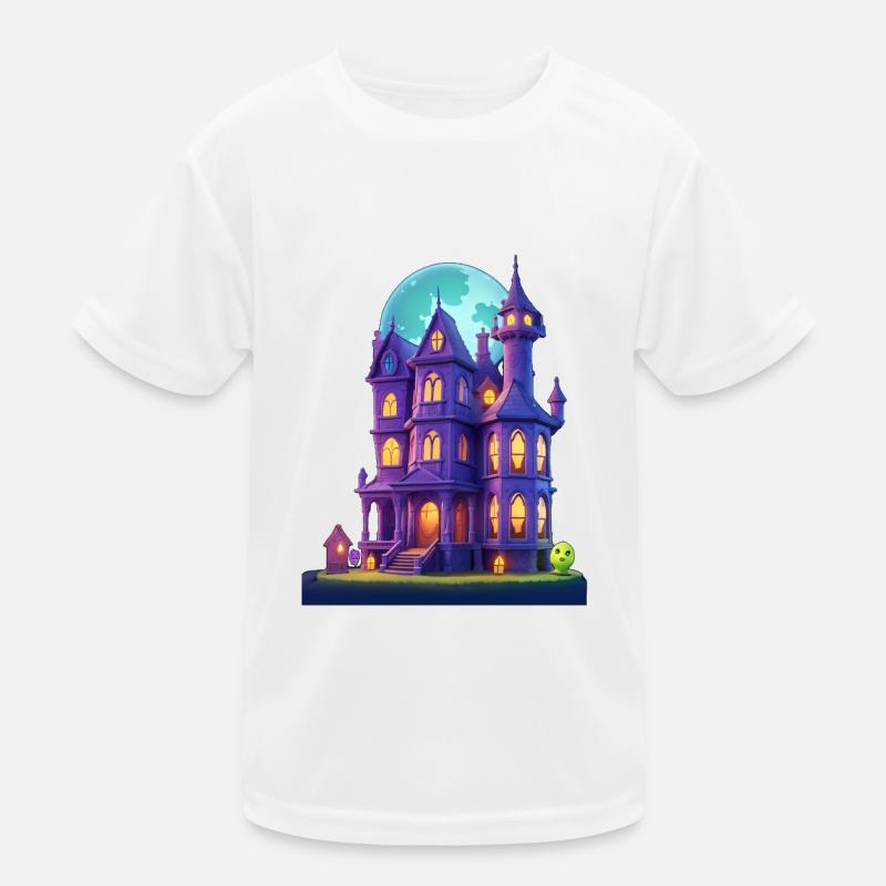 Gruselhaus Kinder Funktions-T-Shirt