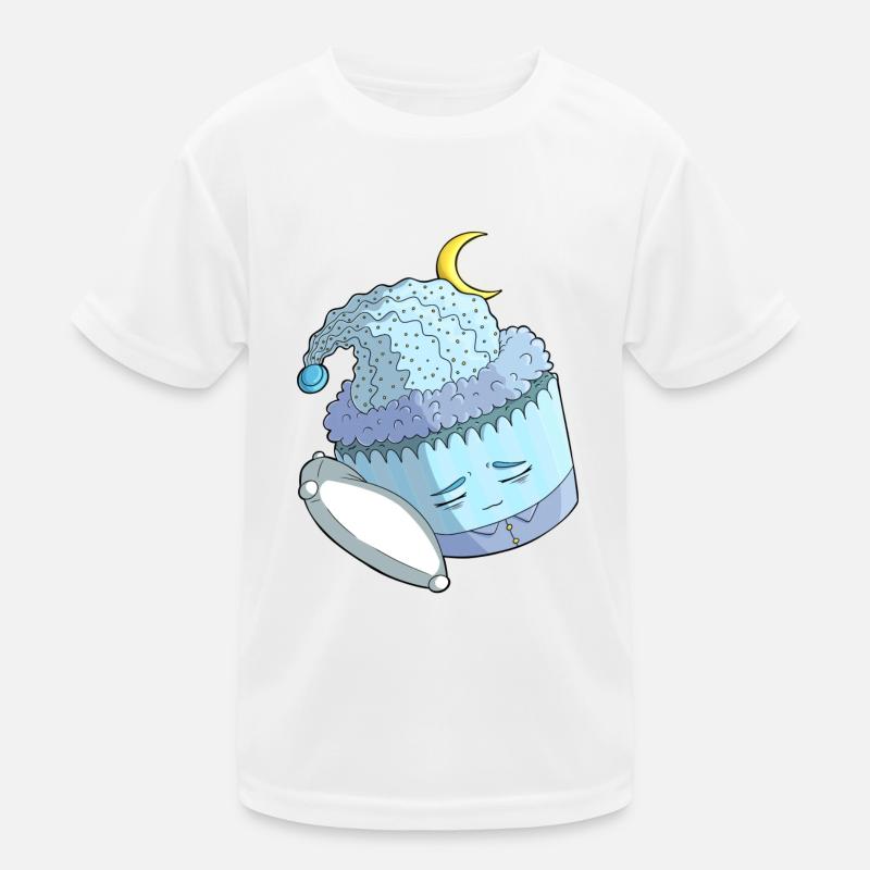 Sleeping Cupcake Kinder Funktions-T-Shirt