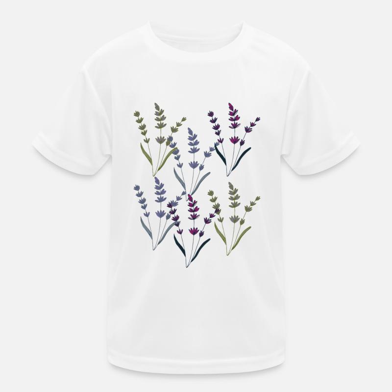 lavendel Kinder Funktions-T-Shirt