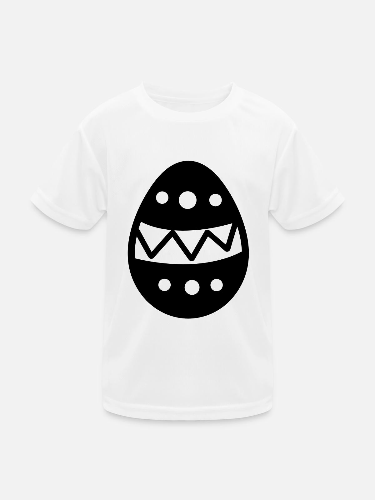 Easter Egg - Kids Functional T-Shirt - white - Front