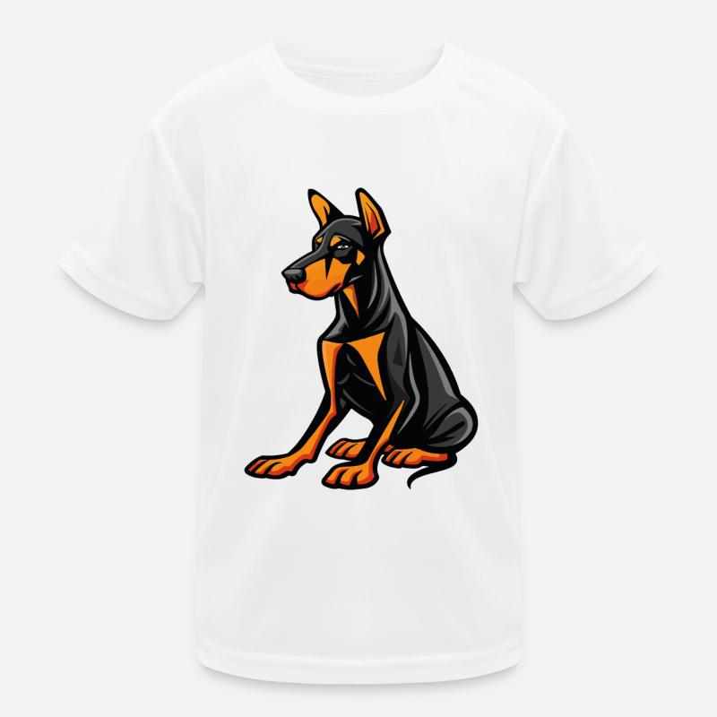 hund Kinder Funktions-T-Shirt