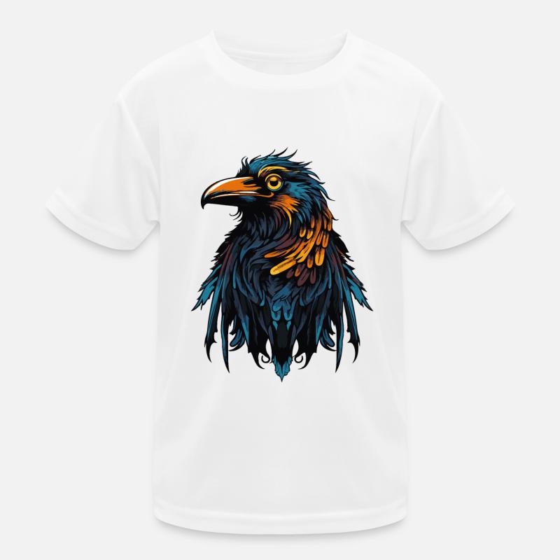 Rabe Vogel Kinder Funktions-T-Shirt